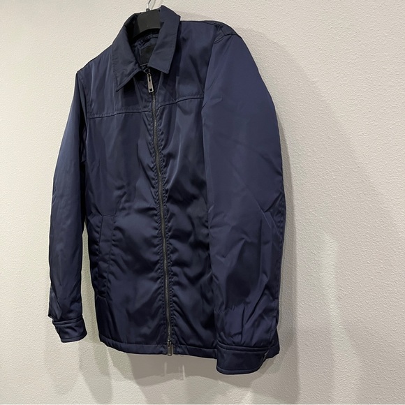 Prada Navy Gabardine Nylon jacket men’s size 44 men’s medium - Picture 2 of 12